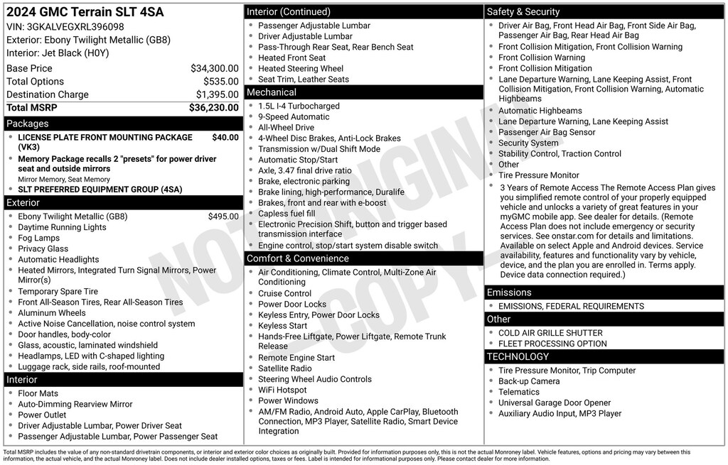 Used 2024 GMC Terrain SLT SUV