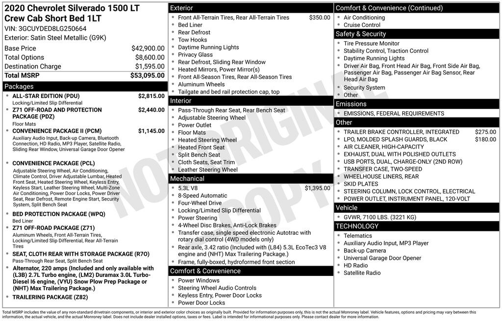 Used 2020 Chevrolet Silverado 1500 LT Truck Crew Cab