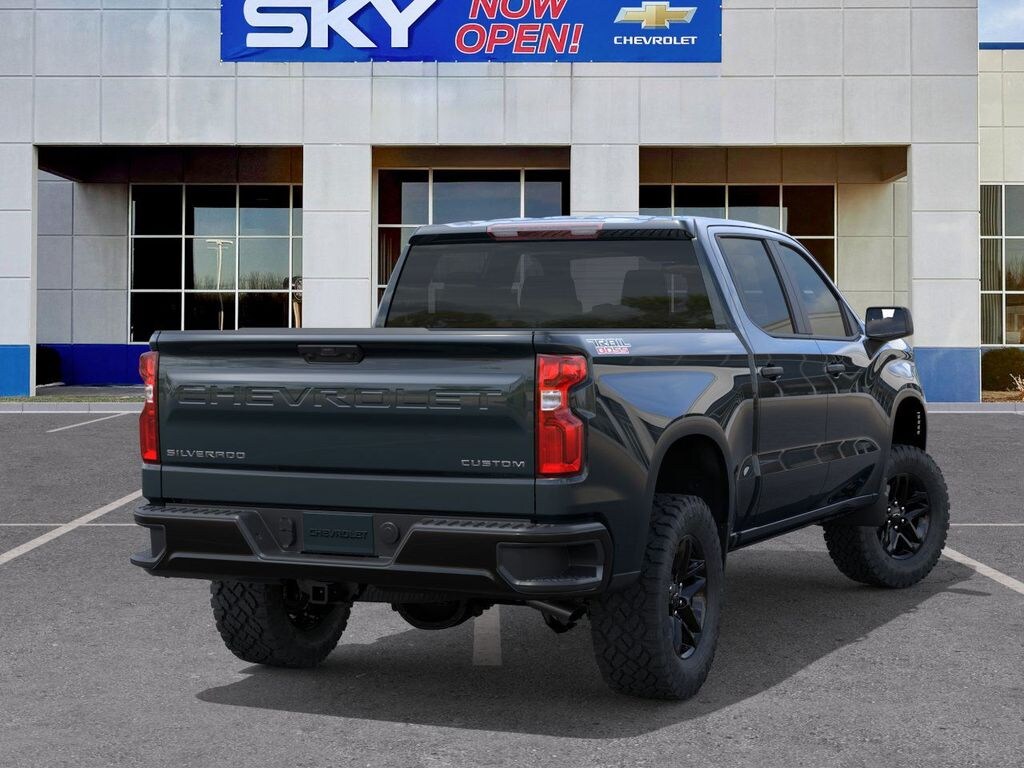 New 2025 Chevrolet Silverado 1500 Custom Trail Boss Truck Crew Cab