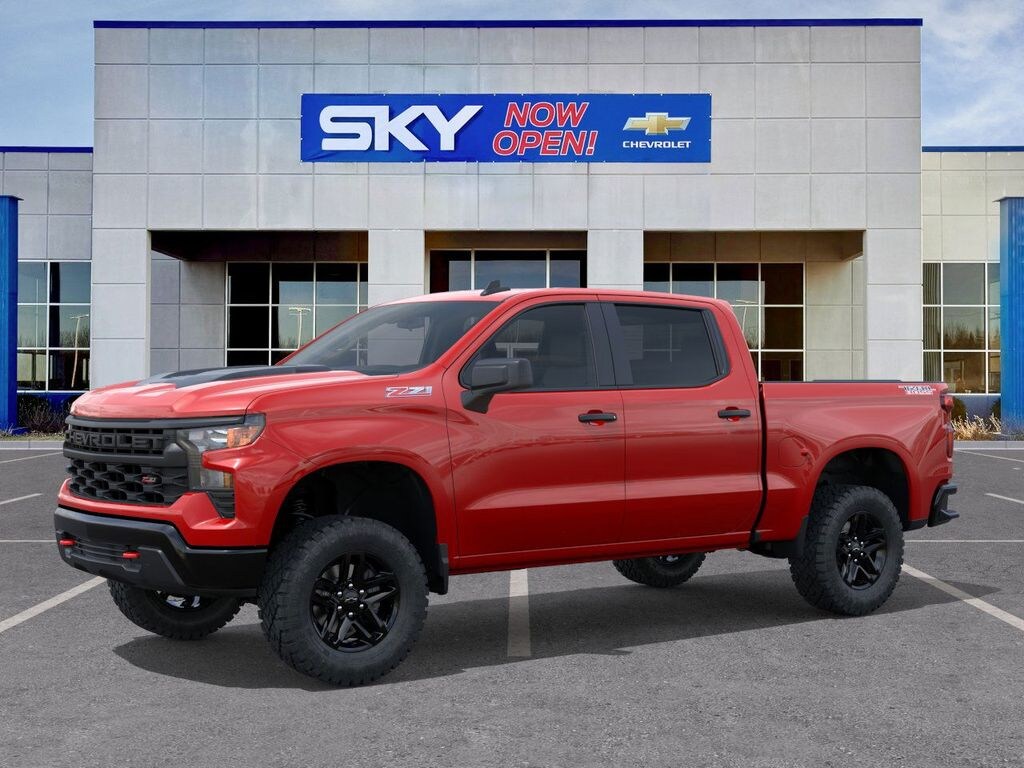 New 2025 Chevrolet Silverado 1500 Custom Trail Boss Truck Crew Cab