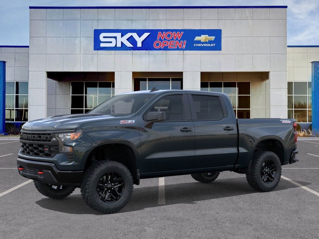 New 2025 Chevrolet Silverado 1500 Custom Trail Boss Truck Crew Cab