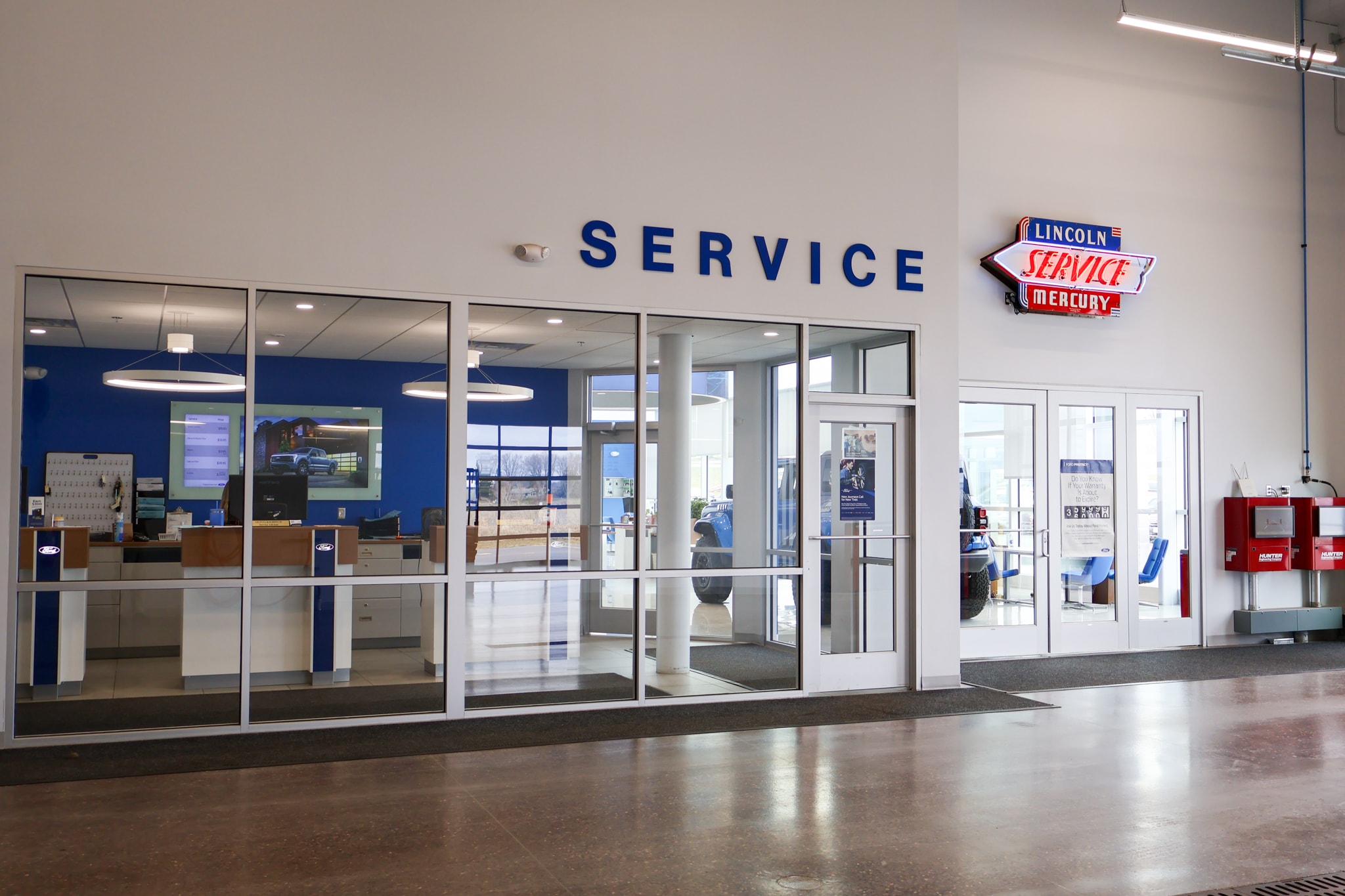 Sleepy Hollow Ford service drive interior