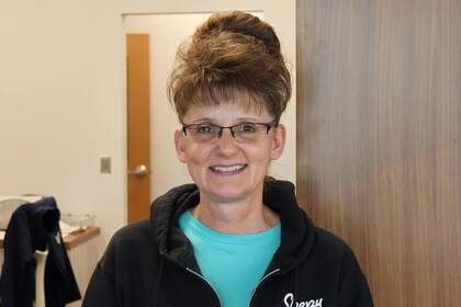 Staff member Trish Cornwell from ID_f590c825e844