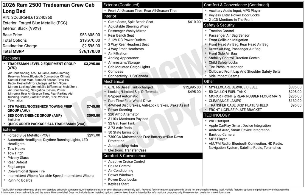 2026 RAM 2500 Tradesman - Photo 3