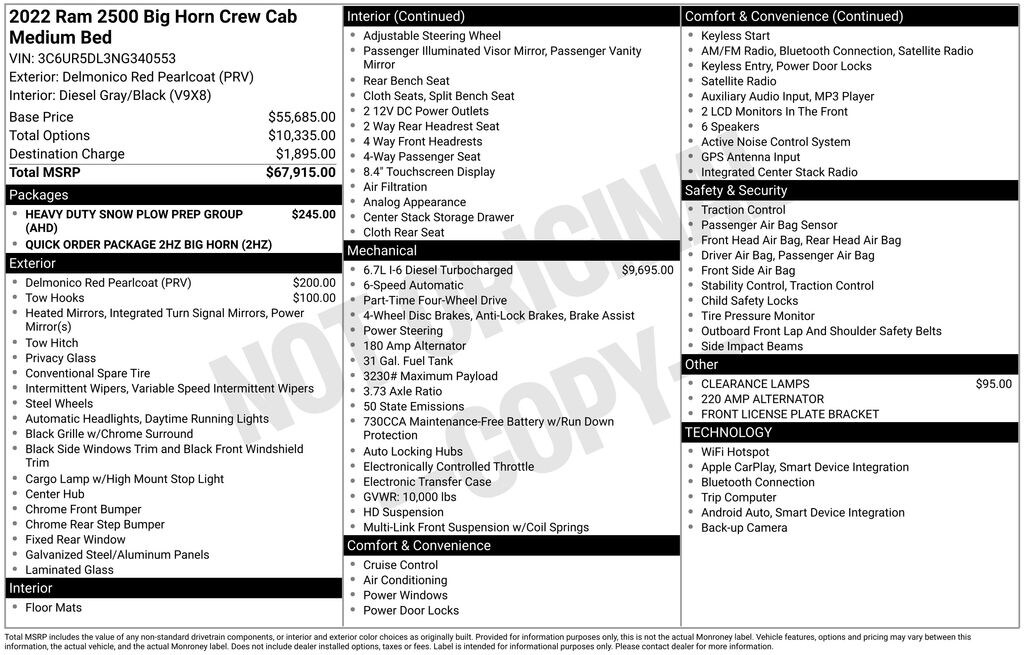 Used 2022 Ram 2500 Big Horn Truck