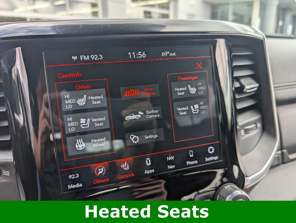 Used 2021 RAM Ram 1500 Pickup Laramie with VIN 1C6SRFJT8MN590720 for sale in Amherst, OH