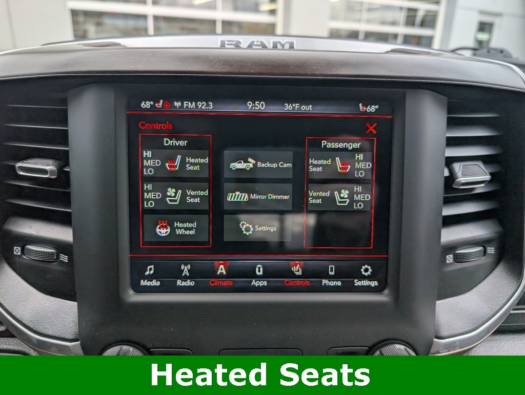 Used 2021 RAM Ram 1500 Pickup Laramie with VIN 1C6SRFJT6MN654530 for sale in Amherst, OH