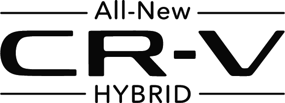 All New 2024 Honda CR-V Logo in Black Lettering with White Background.