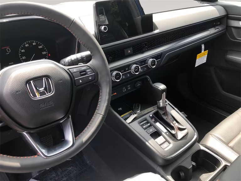 New Honda-CR-V Hybrid Sport-L Steering Wheel and Dashboard Display.