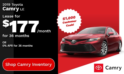 Toyota Camry Lease For 177 Mo Sloane Glenside