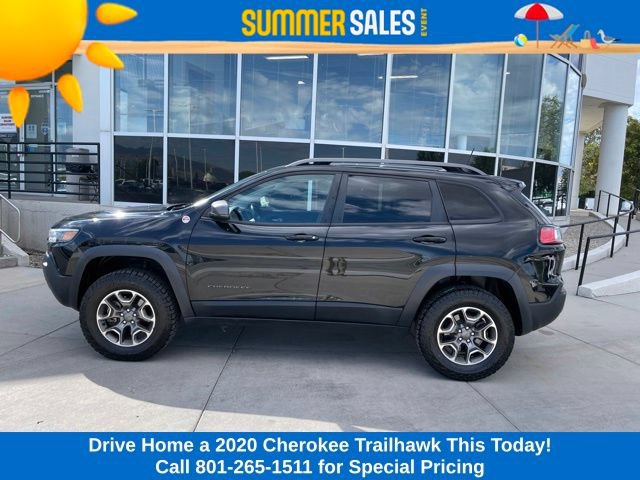 Used 2020 Jeep Cherokee Trailhawk with VIN 1C4PJMBN4LD627714 for sale in South Salt Lake, UT