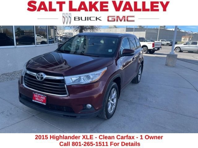 Used 2015 Toyota Highlander XLE with VIN 5TDJKRFH1FS150494 for sale in South Salt Lake, UT