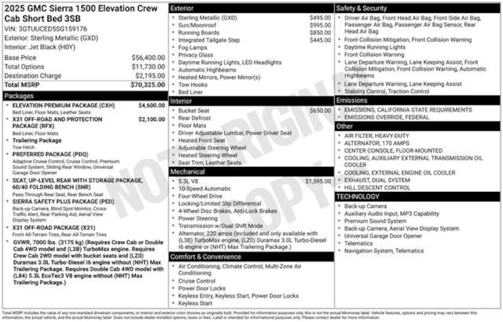 Used 2025 GMC Sierra 1500 Elevation Truck