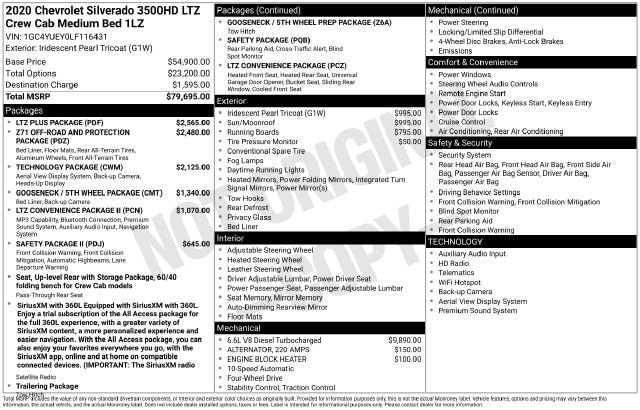 2020 Chevrolet Silverado 3500 HD