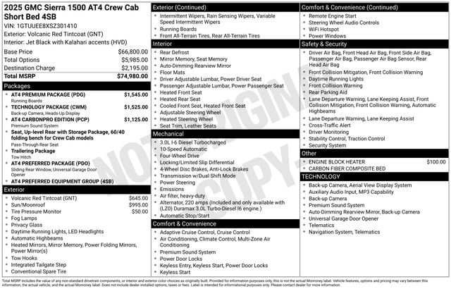 2025 GMC Sierra 4WD Crew Cab Short Box AT4's photo