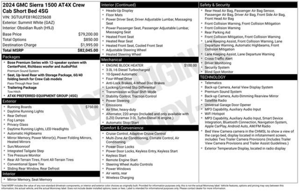 Used 2024 GMC Sierra 1500 AT4X Truck