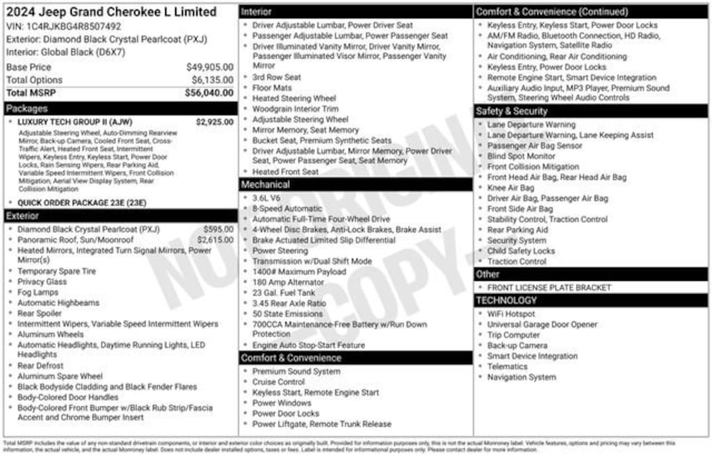 Used 2024 Jeep Grand Cherokee L Limited