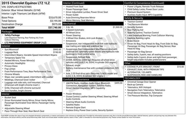 2015 Chevrolet Equinox AWD LTZ's photo