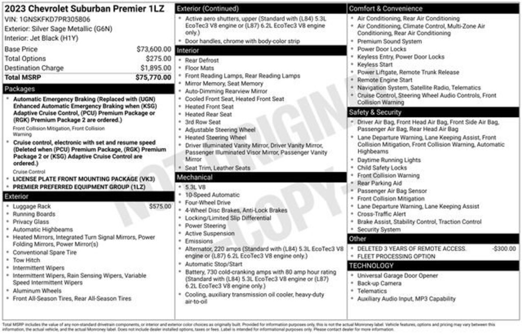 Used 2023 Chevrolet Suburban Premier SUV