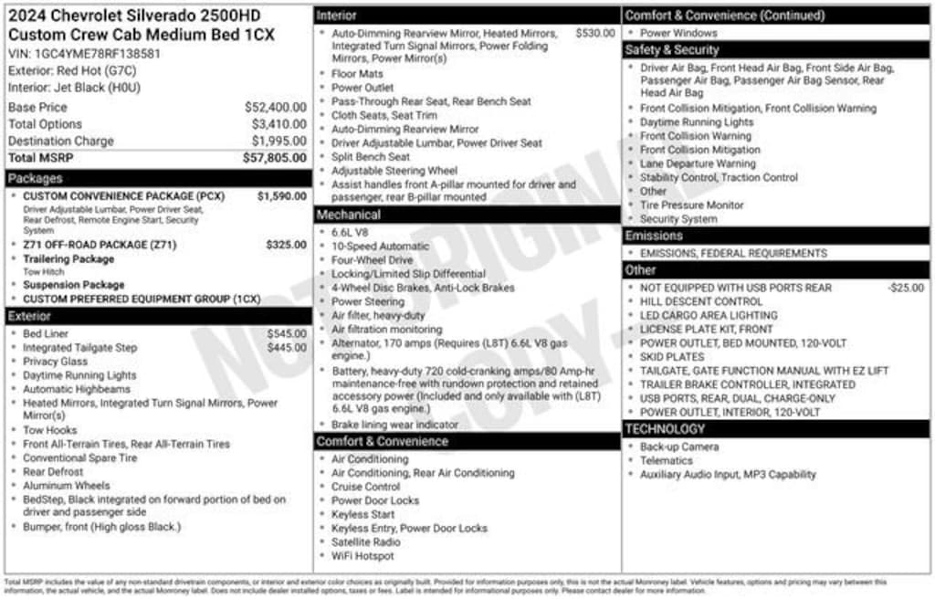 Certified 2024 Chevrolet Silverado 2500 HD Custom Truck