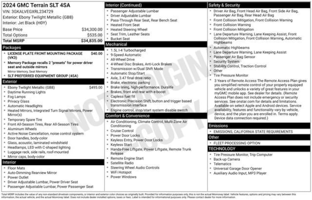 Used 2024 GMC Terrain SLT SUV