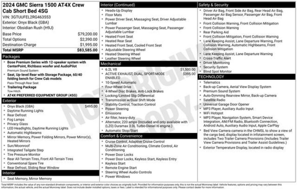 Used 2024 GMC Sierra 1500 AT4X Truck