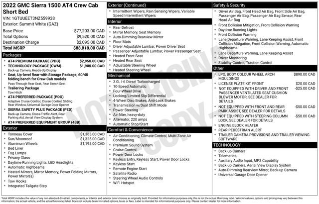 2022 GMC Sierra AT4 4WD Crew Cab Short Box's photo