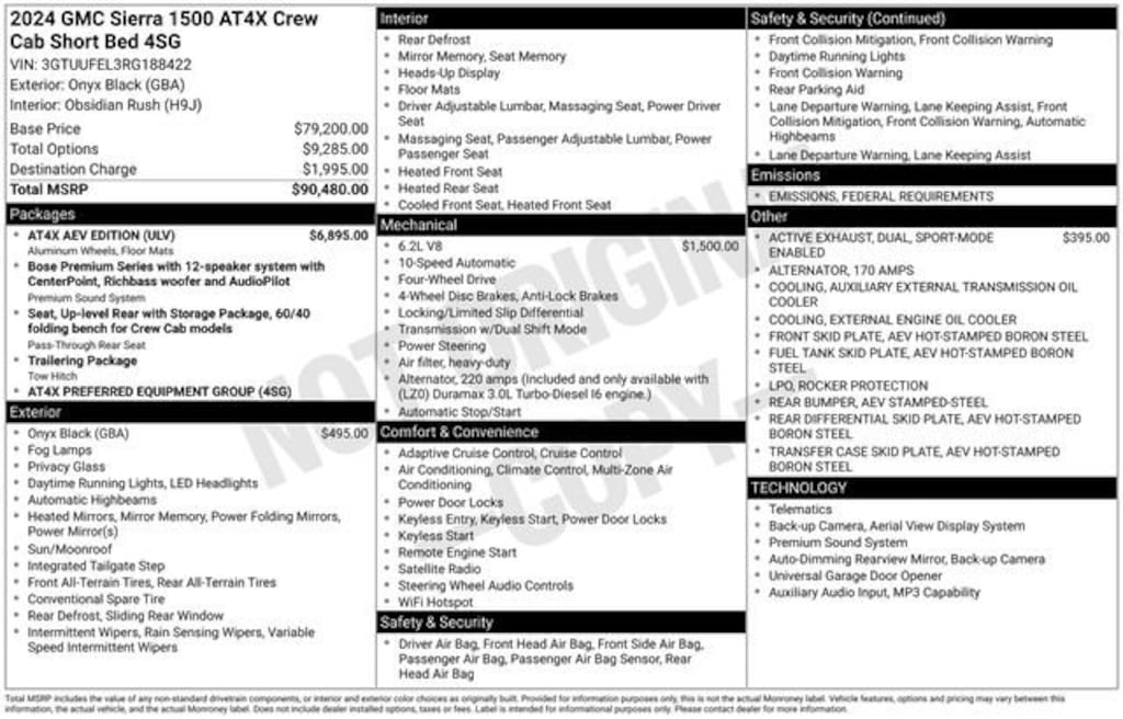 Used 2024 GMC Sierra 1500 AT4X Truck