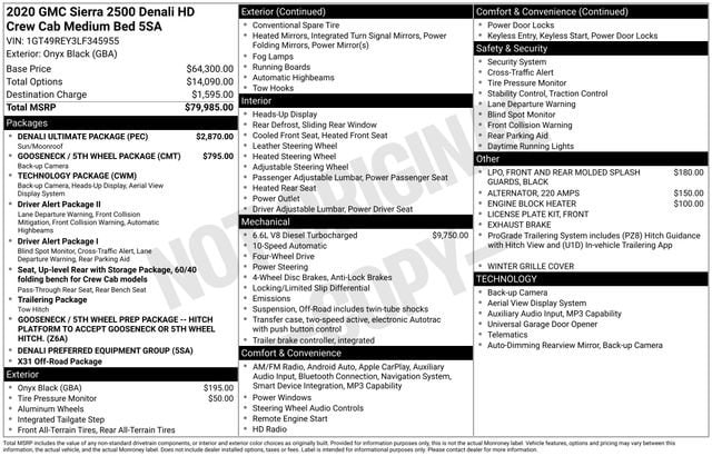 2020 GMC Sierra 4WD Crew Cab Standard Box Denali's photo