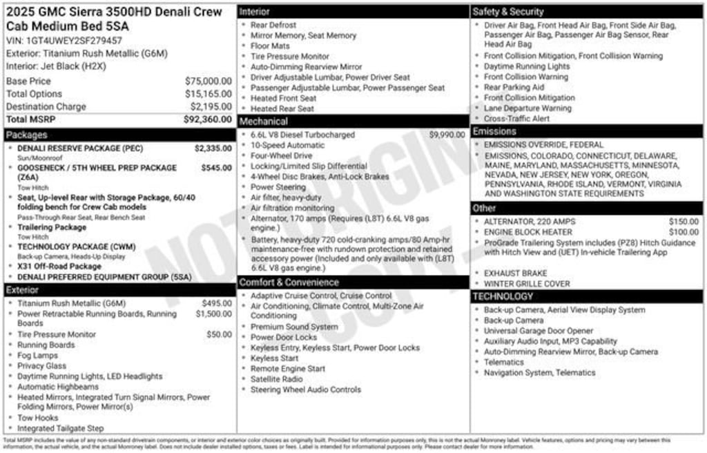 New 2025 GMC Sierra 3500 HD Denali Truck
