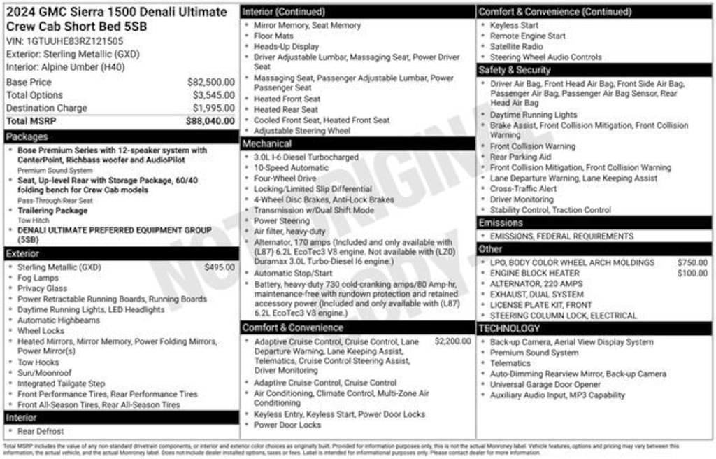 Used 2024 GMC Sierra 1500 Denali Ultimate Truck