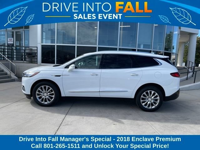 Used 2018 Buick Enclave Premium with VIN 5GAEVBKW0JJ215895 for sale in South Salt Lake, UT