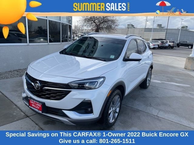 Used 2022 Buick Encore GX Essence with VIN KL4MMGSL9NB145615 for sale in South Salt Lake, UT