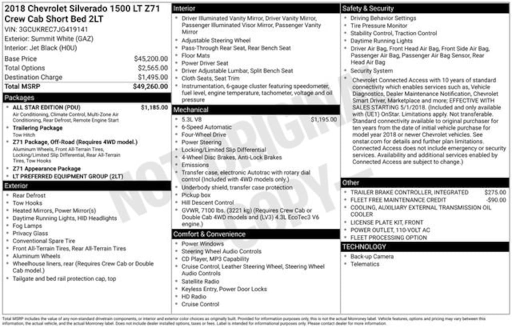 Used 2018 Chevrolet Silverado 1500 LT Truck