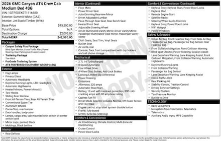 2026 GMC Canyon AT4 Truck