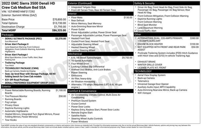 2022 GMC Sierra 4WD Crew Cab Standard Box Denali's photo