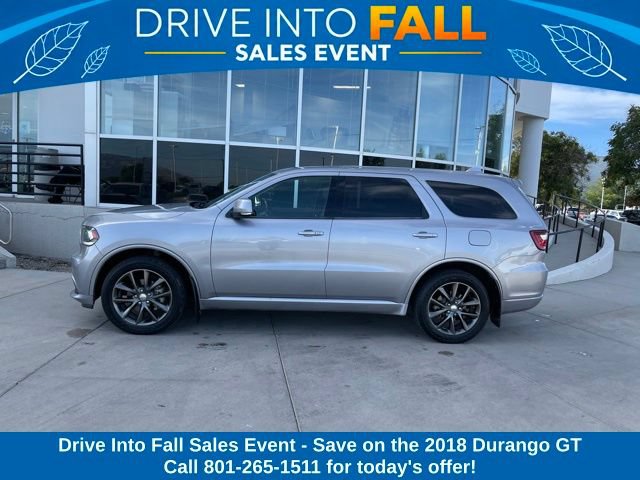 Used 2018 Dodge Durango GT with VIN 1C4RDJDG0JC242277 for sale in South Salt Lake, UT