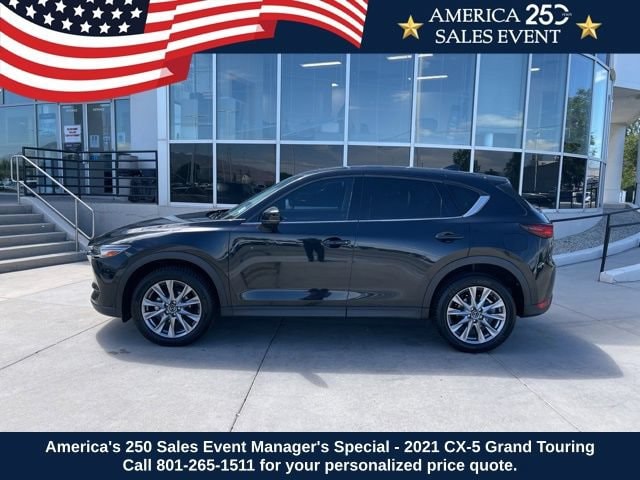 Used 2021 Mazda CX-5 Grand Touring with VIN JM3KFBDM1M1394826 for sale in South Salt Lake, UT
