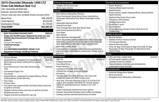2015 Chevrolet Silverado 1500 LTZ 4X4 Crew Cab Short Box's photo
