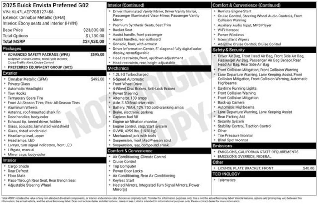 Used 2025 Buick Envista Preferred SUV