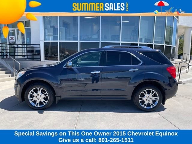 Used 2015 Chevrolet Equinox LTZ with VIN 2GNFLHE37F6237885 for sale in South Salt Lake, UT