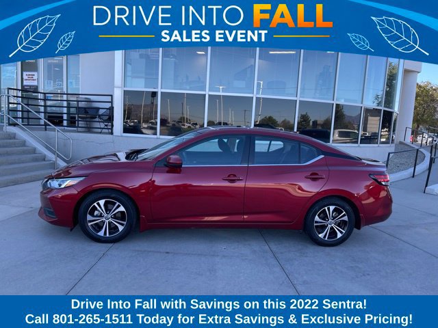 Used 2022 Nissan Sentra SV with VIN 3N1AB8CV9NY268839 for sale in South Salt Lake, UT