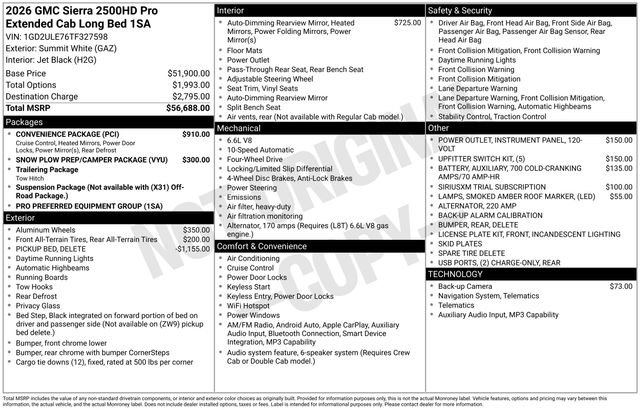 2026 GMC Sierra 4WD Double Cab Standard Box Pro's photo
