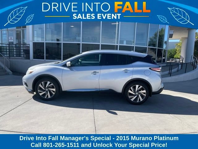 Used 2015 Nissan Murano Platinum with VIN 5N1AZ2MH9FN216538 for sale in South Salt Lake, UT
