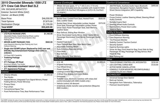 2015 Chevrolet Silverado 1500 LTZ 4X4 Crew Cab Short Box's photo