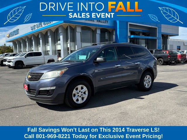 Used 2014 Chevrolet Traverse LS with VIN 1GNKRFED6EJ263454 for sale in West Valley City, UT