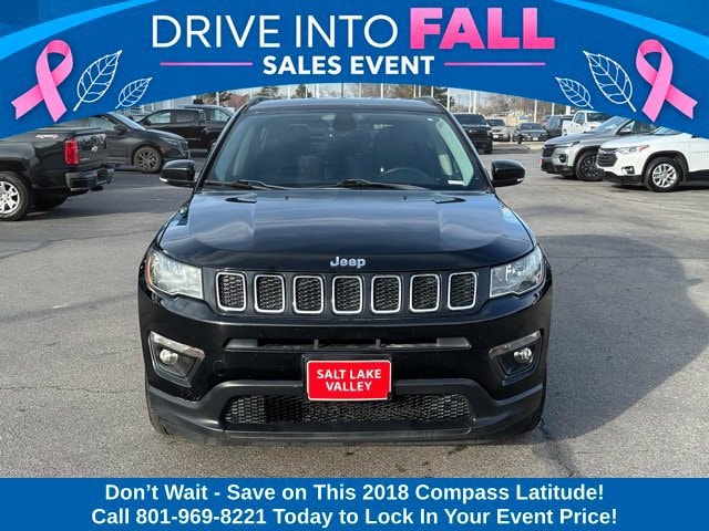 Used 2018 Jeep Compass Latitude with VIN 3C4NJCBB6JT226888 for sale in West Valley City, UT