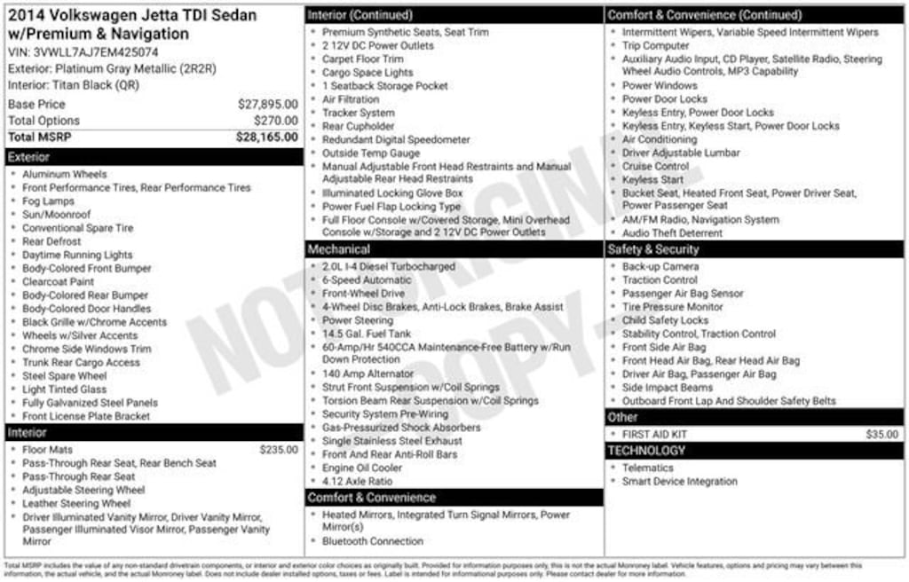 Used 2014 Volkswagen Jetta Sedan TDI