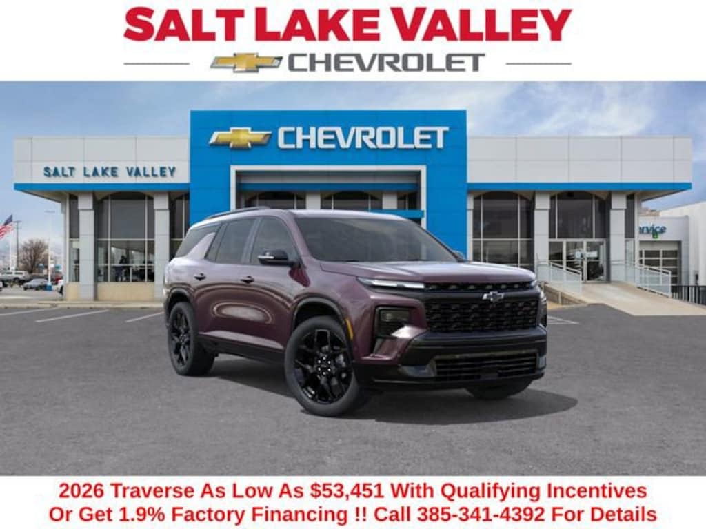 New 2026 Chevrolet Traverse RS SUV