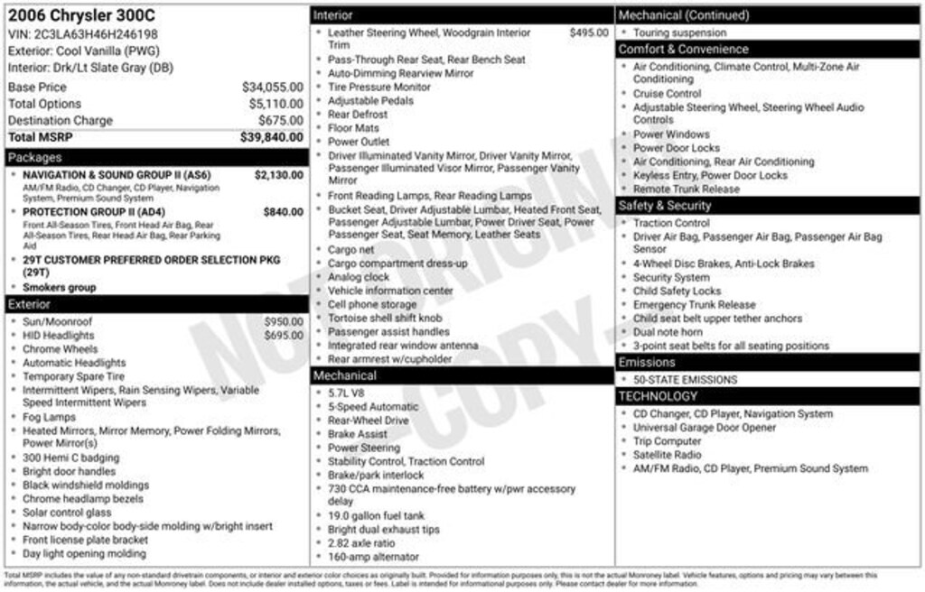 Used 2006 Chrysler 300 C